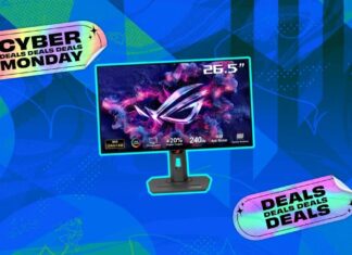 Cyber Monday: ASUS ROG Strix 27palcový 1440p OLED herní monitor za 549 $