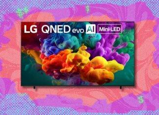 100palcový televizor LG QNED84B se slevou 700 USD: rekordně nízká cena